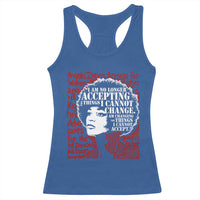 Angela Davis Inspirational Quote Racerback Tank Top Black History Month - Wonder Print Shop