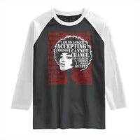 Angela Davis Inspirational Quote Raglan Shirt Black History Month - Wonder Print Shop
