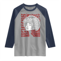 Angela Davis Inspirational Quote Raglan Shirt Black History Month - Wonder Print Shop