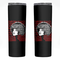 Angela Davis Inspirational Quote Skinny Tumbler Black History Month - Wonder Print Shop