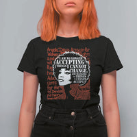 Angela Davis Inspirational Quote T Shirt For Women Black History Month - Wonder Print Shop
