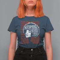Angela Davis Inspirational Quote T Shirt For Women Black History Month - Wonder Print Shop