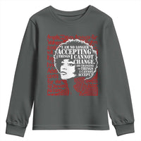 Angela Davis Inspirational Quote Youth Sweatshirt Black History Month - Wonder Print Shop