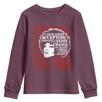 Angela Davis Inspirational Quote Youth Sweatshirt Black History Month - Wonder Print Shop