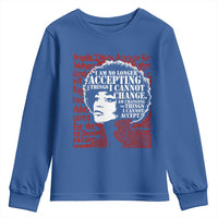 Angela Davis Inspirational Quote Youth Sweatshirt Black History Month - Wonder Print Shop