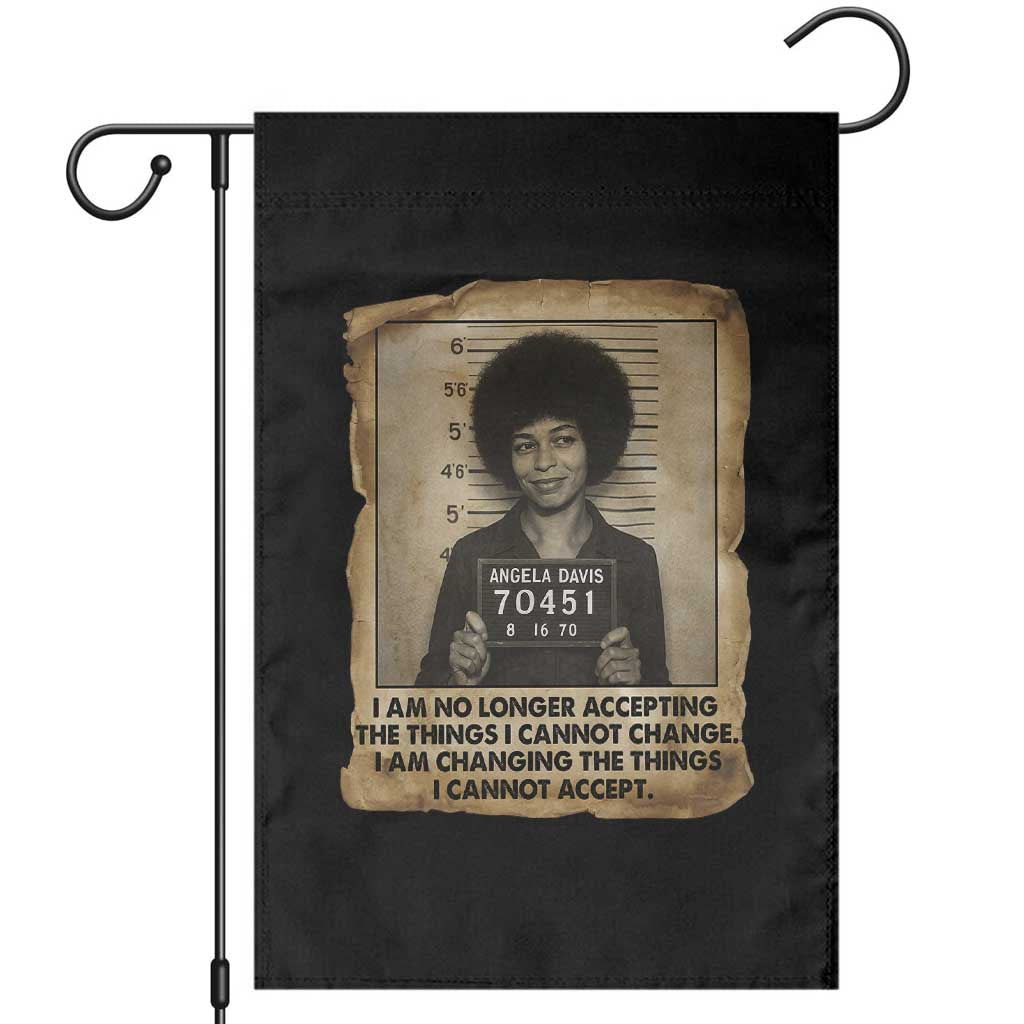 Angela Davis Inspirational Quote Garden Flag Black History Melanin - Wonder Print Shop