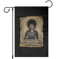 Angela Davis Inspirational Quote Garden Flag Black History Melanin - Wonder Print Shop