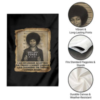Angela Davis Inspirational Quote Garden Flag Black History Melanin - Wonder Print Shop