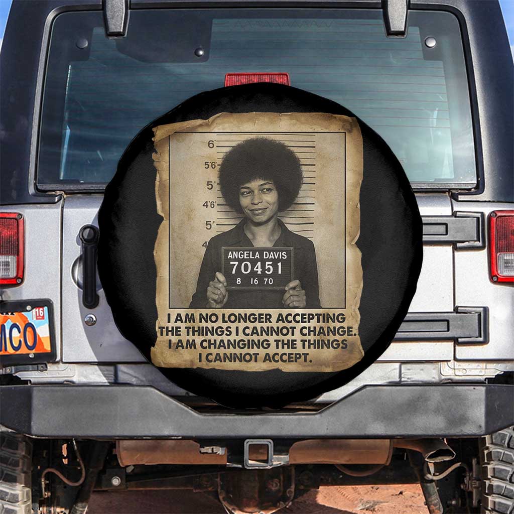 Angela Davis Inspirational Quote Spare Tire Cover Black History Melanin - Wonder Print Shop