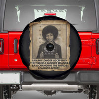 Angela Davis Inspirational Quote Spare Tire Cover Black History Melanin - Wonder Print Shop