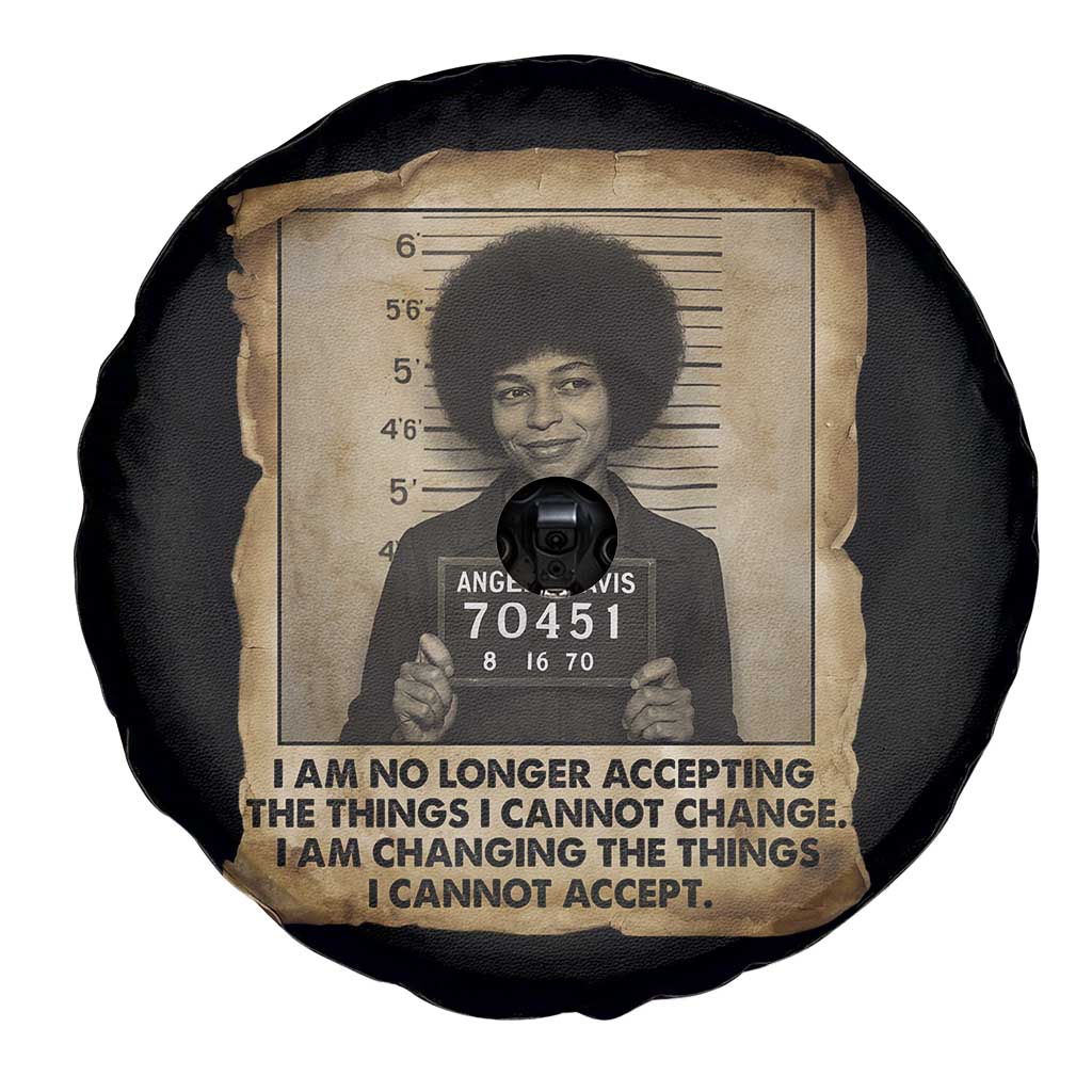 Angela Davis Inspirational Quote Spare Tire Cover Black History Melanin - Wonder Print Shop