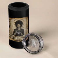 Angela Davis Inspirational Quote 4 in 1 Can Cooler Tumbler Black History Melanin - Wonder Print Shop