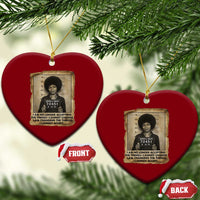 Angela Davis Inspirational Quote Ceramic Ornament Black History Melanin - Wonder Print Shop