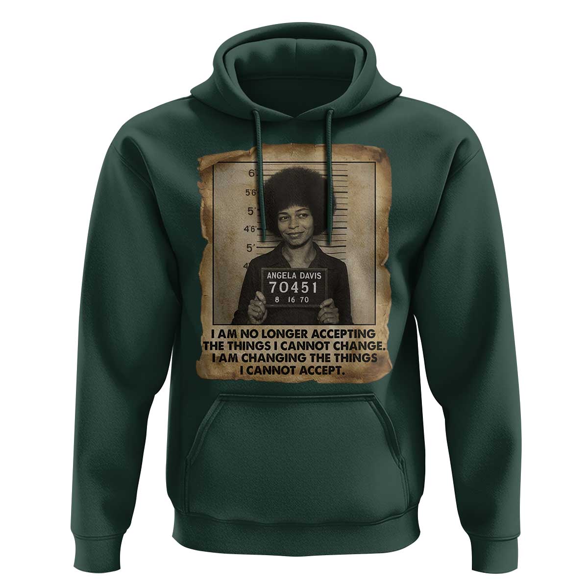 Angela Davis Inspirational Quote Hoodie Black History Melanin - Wonder Print Shop