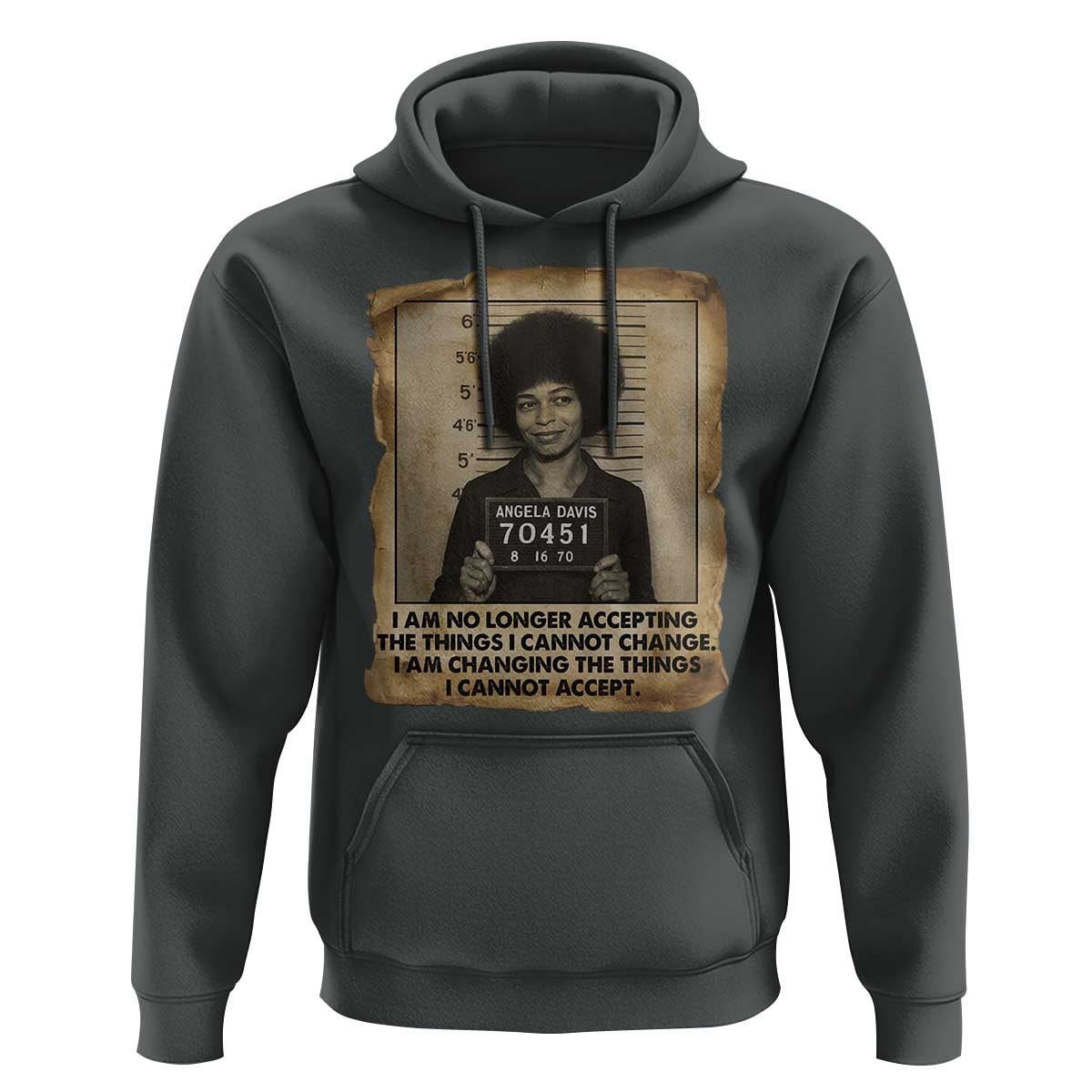 Angela Davis Inspirational Quote Hoodie Black History Melanin - Wonder Print Shop