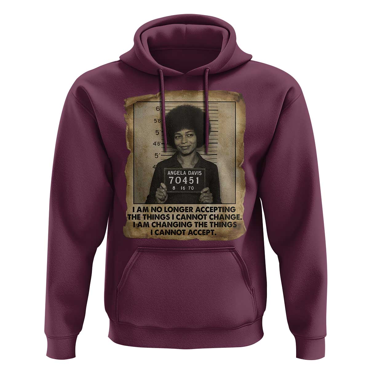 Angela Davis Inspirational Quote Hoodie Black History Melanin - Wonder Print Shop