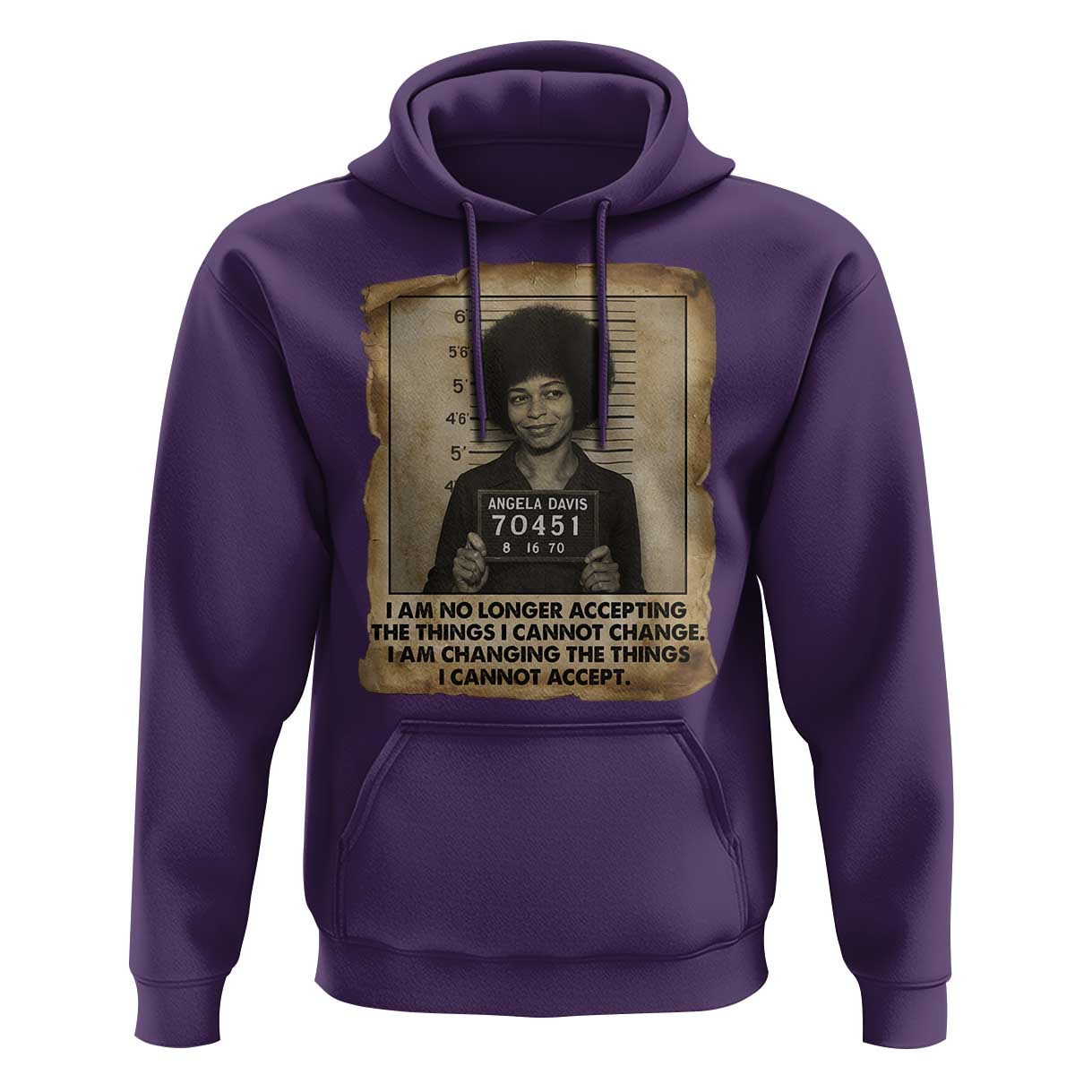 Angela Davis Inspirational Quote Hoodie Black History Melanin - Wonder Print Shop