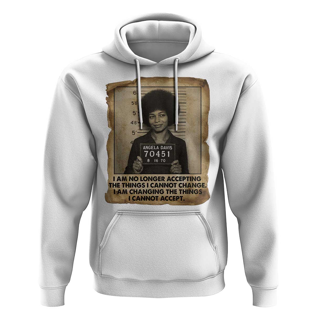 Angela Davis Inspirational Quote Hoodie Black History Melanin - Wonder Print Shop
