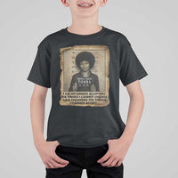 Angela Davis Inspirational Quote T Shirt For Kid Black History Melanin - Wonder Print Shop