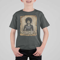 Angela Davis Inspirational Quote T Shirt For Kid Black History Melanin - Wonder Print Shop