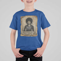 Angela Davis Inspirational Quote T Shirt For Kid Black History Melanin - Wonder Print Shop