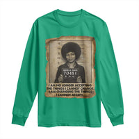 Angela Davis Inspirational Quote Long Sleeve Shirt Black History Melanin - Wonder Print Shop