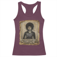 Angela Davis Inspirational Quote Racerback Tank Top Black History Melanin - Wonder Print Shop