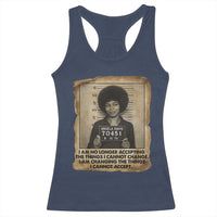 Angela Davis Inspirational Quote Racerback Tank Top Black History Melanin - Wonder Print Shop