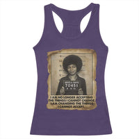 Angela Davis Inspirational Quote Racerback Tank Top Black History Melanin - Wonder Print Shop