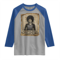 Angela Davis Inspirational Quote Raglan Shirt Black History Melanin - Wonder Print Shop