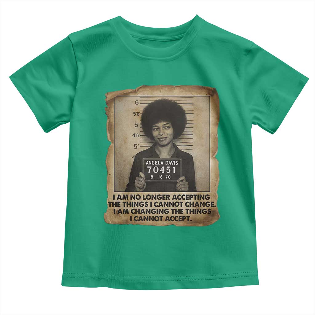 Angela Davis Inspirational Quote Toddler T Shirt Black History Melanin - Wonder Print Shop