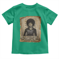 Angela Davis Inspirational Quote Toddler T Shirt Black History Melanin - Wonder Print Shop
