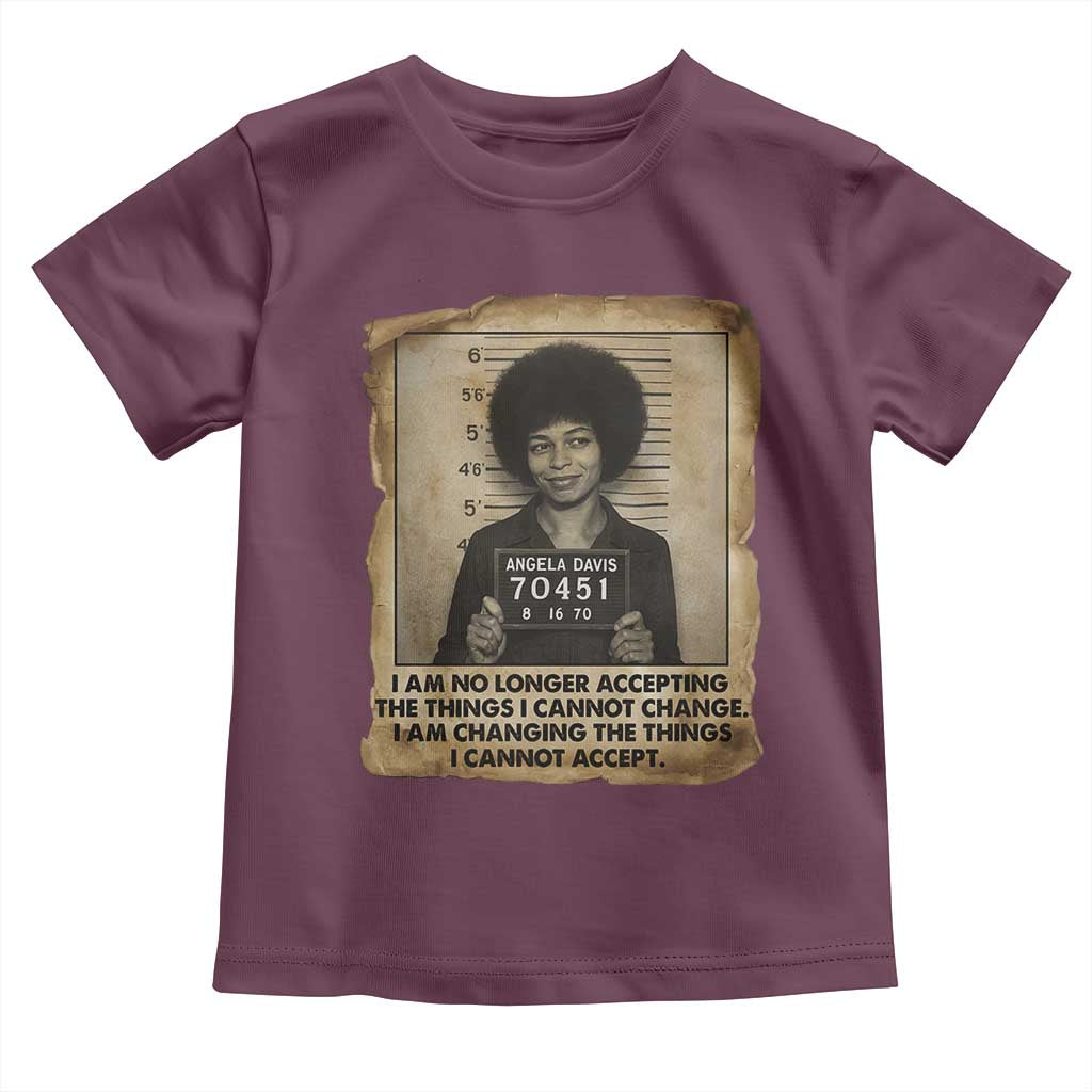 Angela Davis Inspirational Quote Toddler T Shirt Black History Melanin - Wonder Print Shop