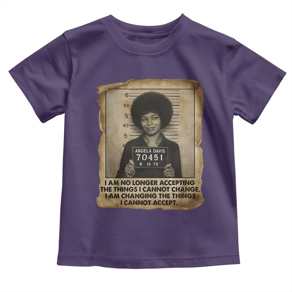 Angela Davis Inspirational Quote Toddler T Shirt Black History Melanin - Wonder Print Shop