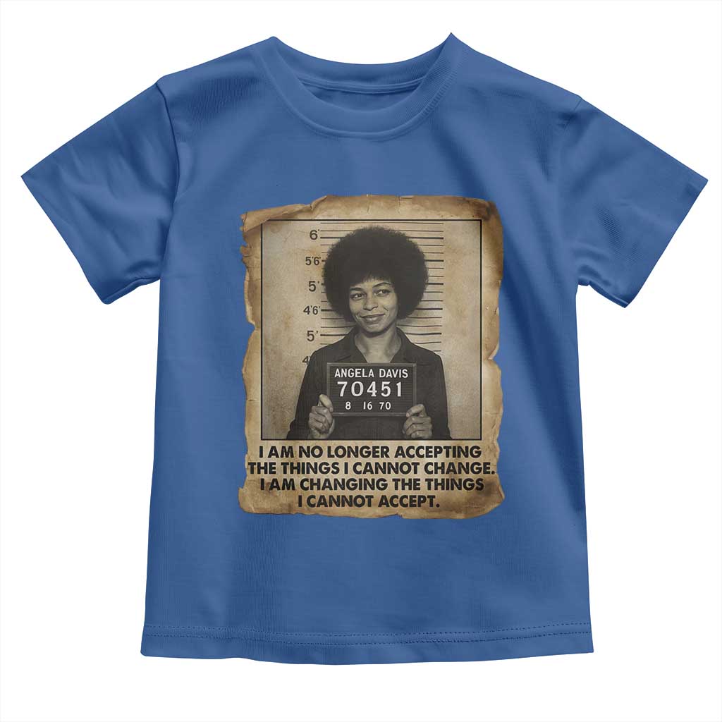 Angela Davis Inspirational Quote Toddler T Shirt Black History Melanin - Wonder Print Shop