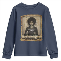 Angela Davis Inspirational Quote Youth Sweatshirt Black History Melanin - Wonder Print Shop