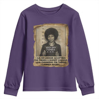 Angela Davis Inspirational Quote Youth Sweatshirt Black History Melanin - Wonder Print Shop