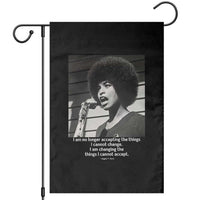 Angela Davis Inspirational Quote Garden Flag Black History African Pride Power - Wonder Print Shop