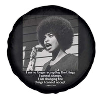 Angela Davis Inspirational Quote Spare Tire Cover Black History African Pride Power - Wonder Print Shop