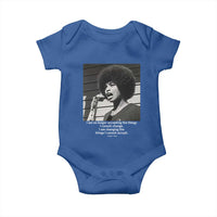 Angela Davis Inspirational Quote Baby Onesie Black History African Pride Power - Wonder Print Shop