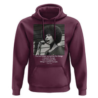 Angela Davis Inspirational Quote Hoodie Black History African Pride Power - Wonder Print Shop