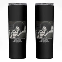 Angela Davis Inspirational Quote Skinny Tumbler Black History African Pride Power - Wonder Print Shop
