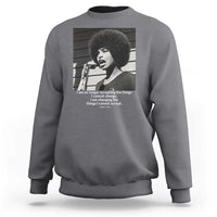 Angela Davis Inspirational Quote Sweatshirt Black History African Pride Power - Wonder Print Shop
