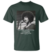 Angela Davis Inspirational Quote T Shirt Black History African Pride Power - Wonder Print Shop