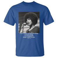 Angela Davis Inspirational Quote T Shirt Black History African Pride Power - Wonder Print Shop