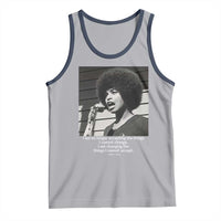 Angela Davis Inspirational Quote Tank Top Black History African Pride Power - Wonder Print Shop