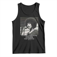 Angela Davis Inspirational Quote Tank Top Black History African Pride Power - Wonder Print Shop