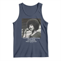 Angela Davis Inspirational Quote Tank Top Black History African Pride Power - Wonder Print Shop