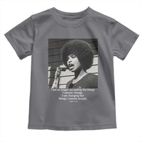 Angela Davis Inspirational Quote Toddler T Shirt Black History African Pride Power - Wonder Print Shop
