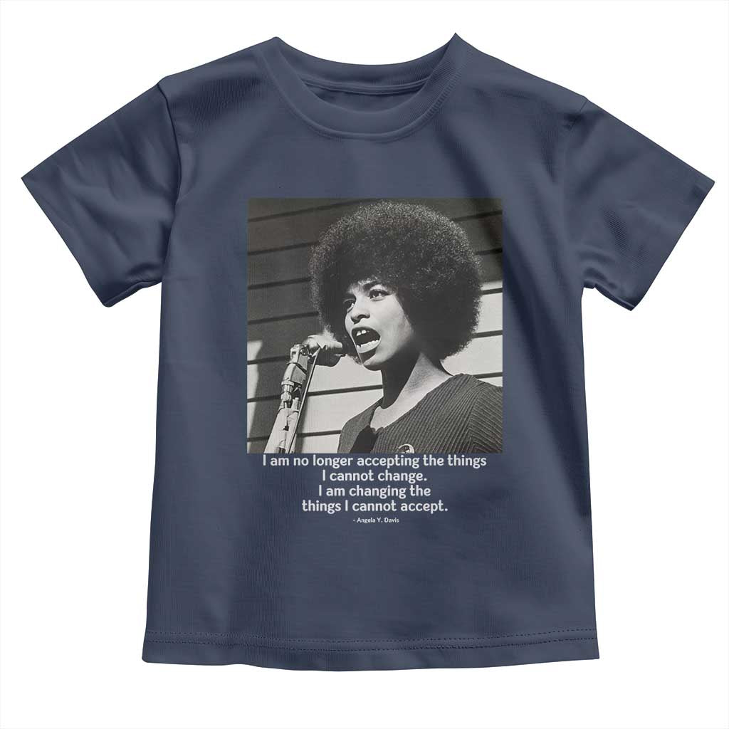 Angela Davis Inspirational Quote Toddler T Shirt Black History African Pride Power - Wonder Print Shop